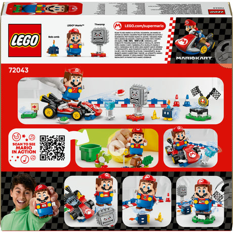 Lego® Super Mario™: Mario Kart™ — Interaktywny® Mario™ i standardowy gokart — 72043