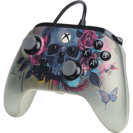 Powera Advantage plus przewodowy kontroler dla Xbox Series x|s - Bloom Gloom (srebrny, Xbox Series x|s, Xbox One, PC)