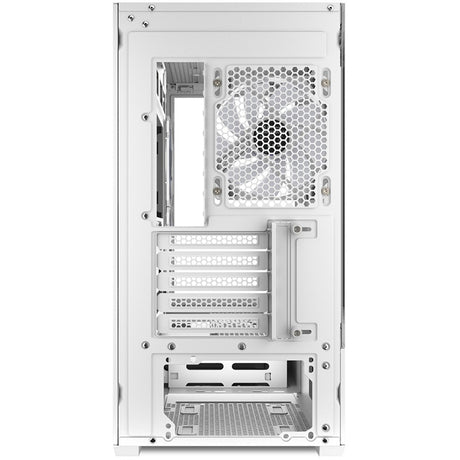 Obudowa mini tower Sharkoon mk6 rgb (biała | 2x usb-a | 1x usb-c | rgb | szkło hartowane)