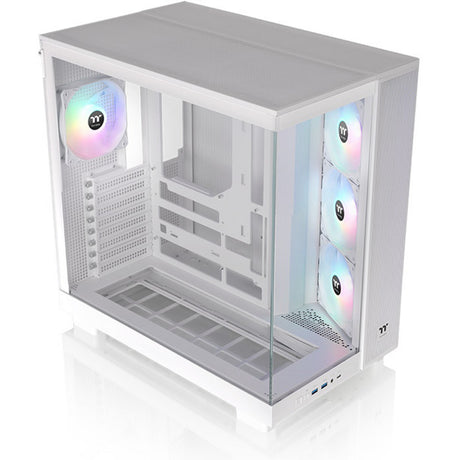 Obudowa Thermaltake View 380 XL TG ARGB Snow Midi Tower (biała | 2x USB-A | 1x USB-C | RGB | Okno)
