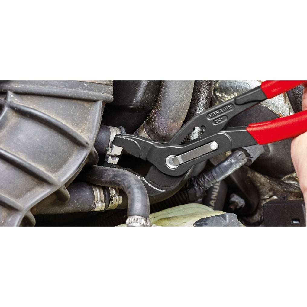 Szczypce do opasek zaciskowych Knipex 85 51 250 c (czerwone)