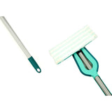 Wycieraczka podłogowa Leifheit Picobello s micro duo z rączką - szerokość wycierania 27 cm - turkusowo - szara