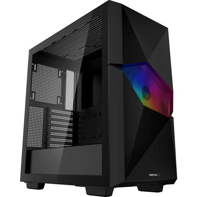 Obudowa midi tower Deepcool Cyclops (czarna | 1x USB-A | 1x USB-C | okienko)