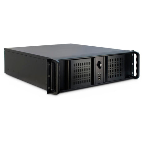 Obudowa rack Inter-tech 3u-3098-s (czarna | 2x USB-A)