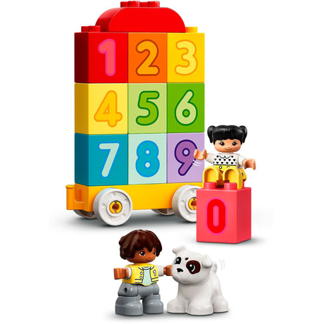 Lego duplo - pociąg z cyframi - zabawka konstrukcyjna do nauki liczenia (10954)