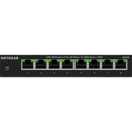 Netgear 8-portowy wielogigabitowy przełącznik niezarządzany Ethernet 2,5G (czarny, niezarządzany)