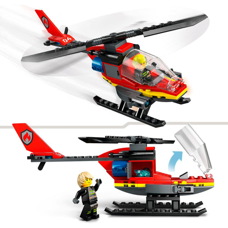Lego miejski helikopter strażacki - 60411