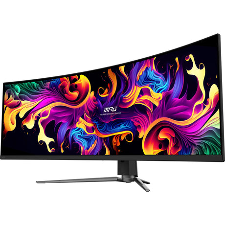 MSI MPG 491CQP QD-OLED 49 Zakrzywiony ultraszerokokątny monitor do gier (czarny, 2x HDMI, Display Port, 2x USB-A, USB-B, USB-C, 144 Hz)