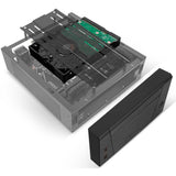 Obudowa HTC Silverstone sst-ml10b (czarna | 2x usb-a)