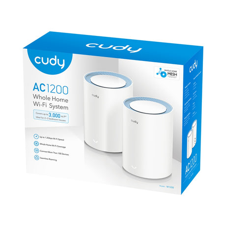 Cudy ac1200 mesh Wi-Fi system (2 szt.) router mesh (biały)