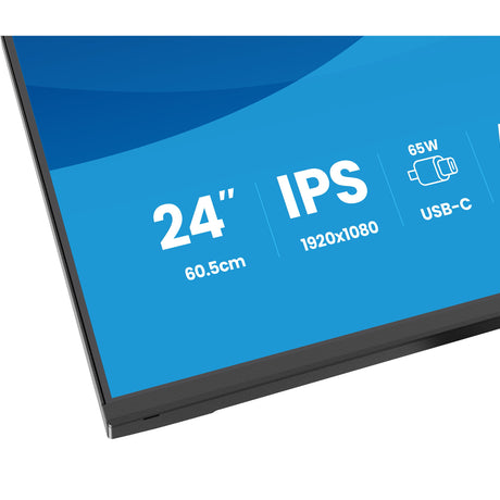 Monitor Iiyama prolite xb2497hsn-b1 23.8 (czarny (matowy), 100 Hz, HDMI, Display Port, USB-C, audio, LAN)