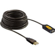 Delock Kabel przedłużający USB 2.0 (czarny, 10 metrów)