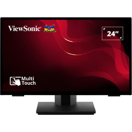 Bezramkowy monitor dotykowy Viewsonic z 10-punktowym PCAP 24 (czarny, HDMI, DisplayPort, VGA)
