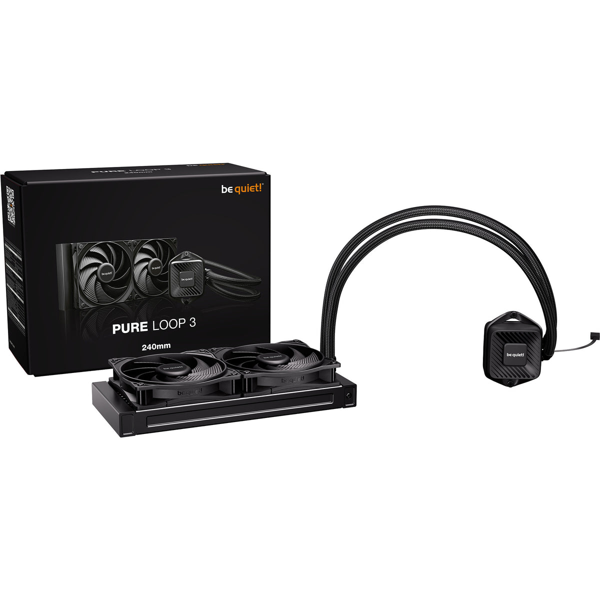 Bądź cicho! Pure Loop 3 240 chłodzenie wodne (czarny, pwm)