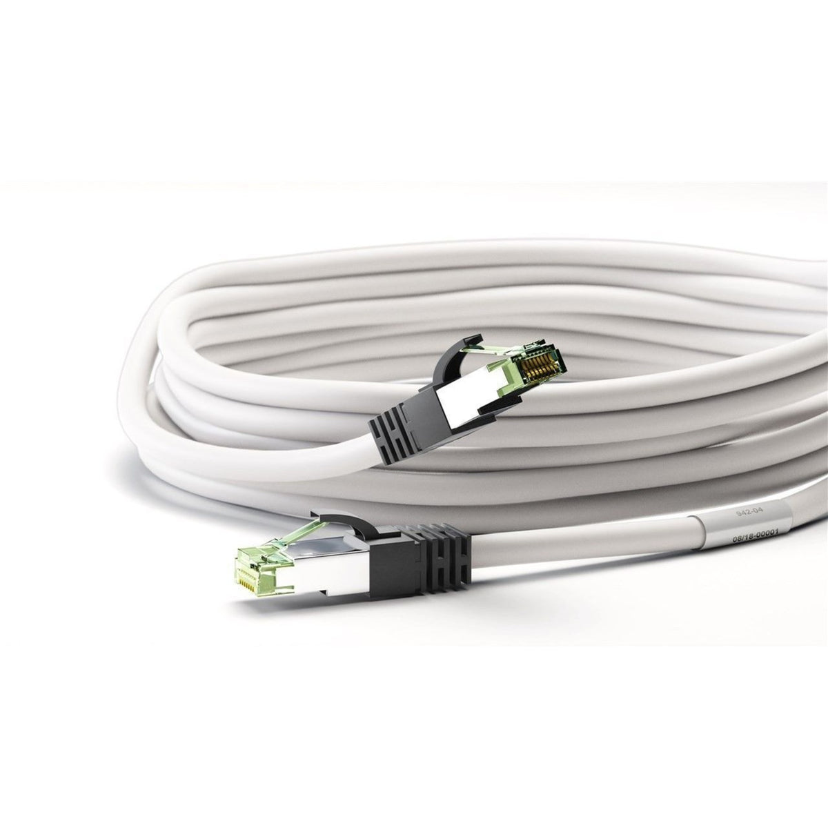 Kabel sieciowy Goobay kat. 8.1 s ftp (biały, 2 metry)