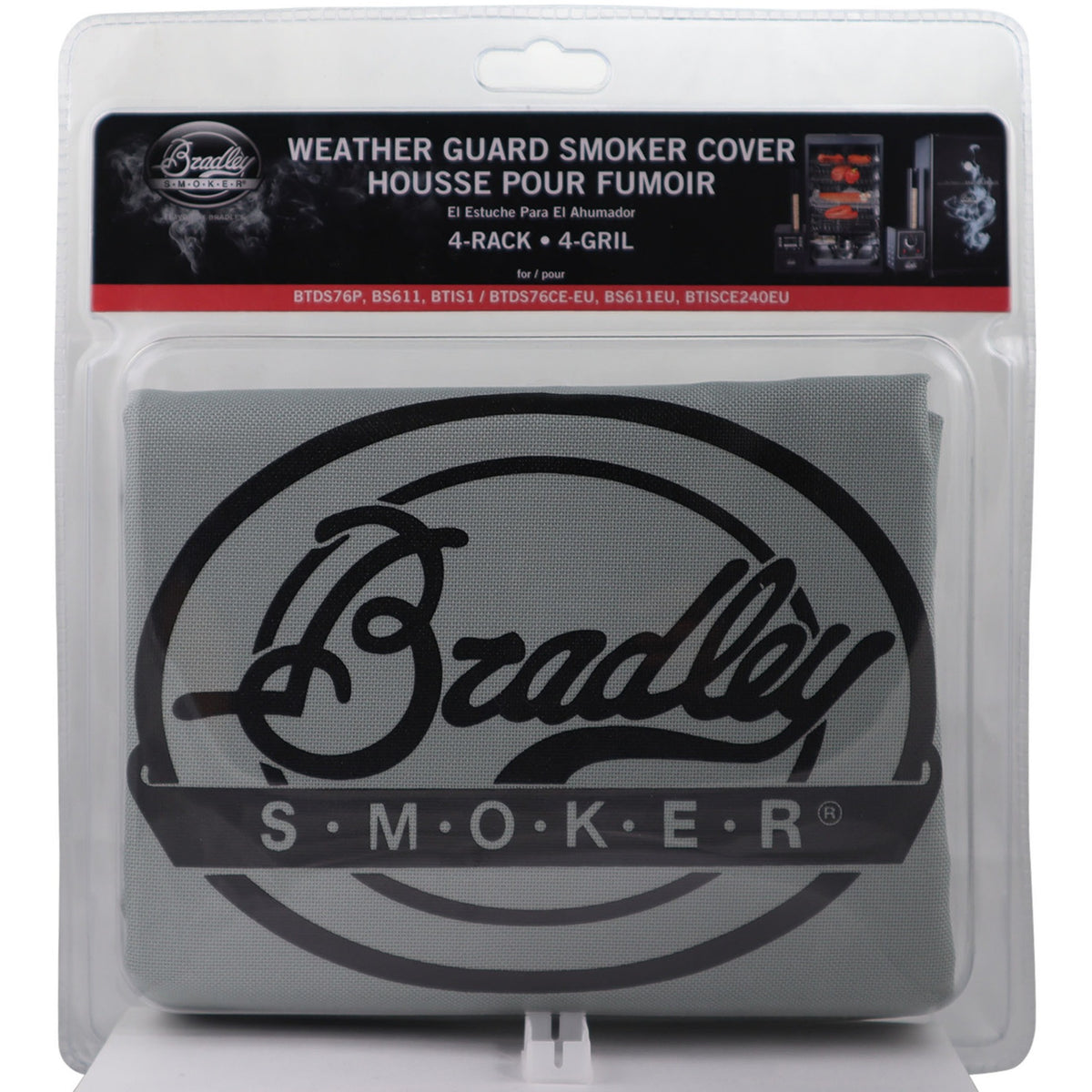 Pokrowiec ochronny Bradley na 4 stojaki (szary, na 4 stojaki - oryginalny smoker bs611eu )