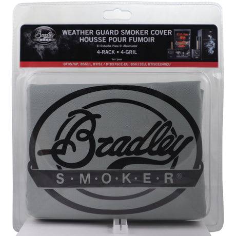 Pokrowiec ochronny Bradley na 4 stojaki (szary, na 4 stojaki - oryginalny smoker bs611eu )