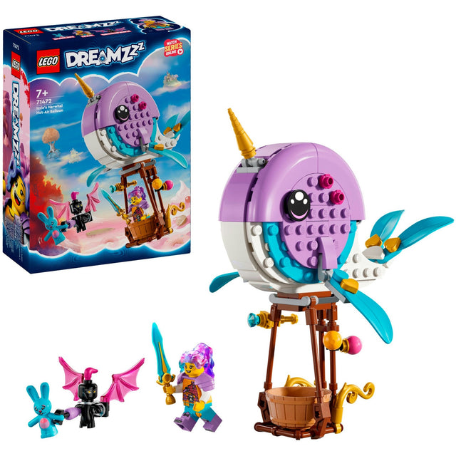Lego dreamzzz - zabawka konstrukcyjna balonu narwala na ogrzane powietrze Izzie (71472)
