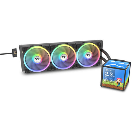 Thermaltake Minecube 360 Ultra Arbb Sync AIO Chłodnica cieczowa Chłodzenie wodne (czarny)