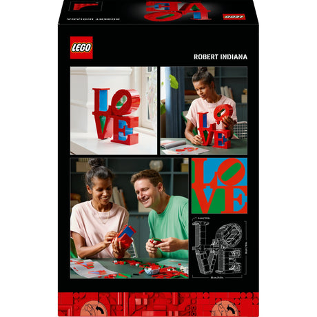 Zestaw LEGO Art Love Home do budowania dekoracji dla dorosłych, prezent na Walentynki - 31214