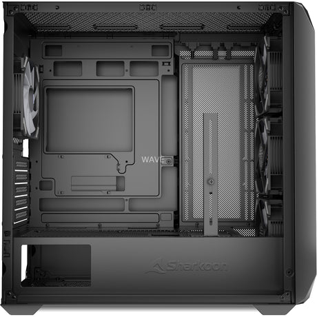 Obudowa mini tower Sharkoon mk3 rgb (czarna | 2x usb-a | 1x usb-c | rgb | szkło hartowane)