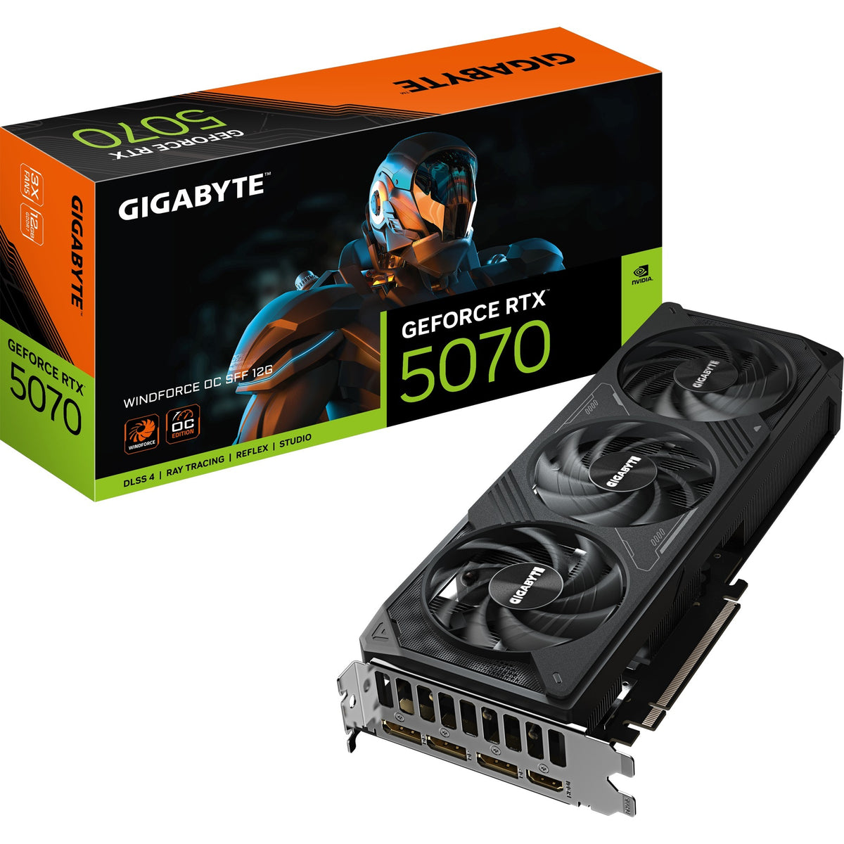 Karta graficzna Gigabyte Geforce RTX 5070 Windforce OC SFF 12G (3x Display Port, 1x HDMI)
