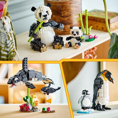 Lego Creator 3w1 dzikie zwierzęta: rodzina pand - 31165