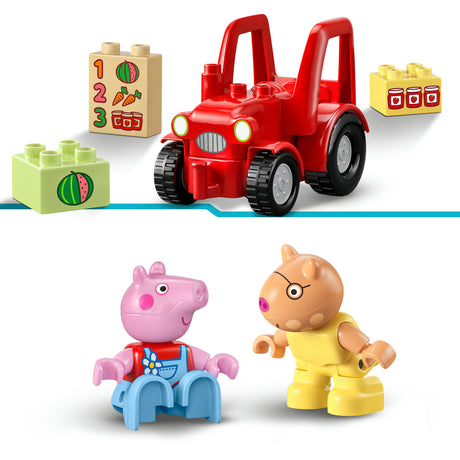 Lego Duplo Świnka Peppa Traktor i stragan Zwierzęta dla małych dzieci - 10468