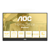Monitor Aoc 16t20e2 15.6 (czarny, 1x mini HDMI, 1x USB-C, audio)