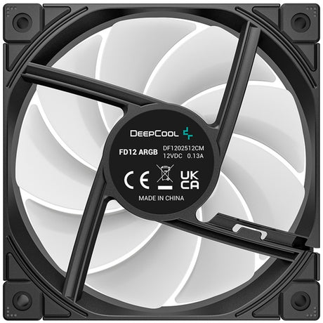 Wentylatory Deepcool fd12 argb (czarne, 3 szt., 120 x 120 x 25 mm, pwm, 3 szt., 4-pinowe złącze wentylatora pwm)