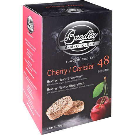 Brykiety z drewna wiśniowego Bradley drewno wędzone (48 sztuk)