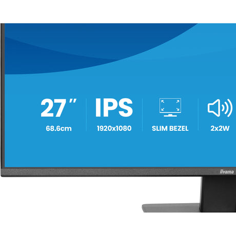 Monitor Iiyama prolite x2793hsu-b1 27 (czarny (matowy), 120 Hz, HDMI, Display Port, USB, audio)