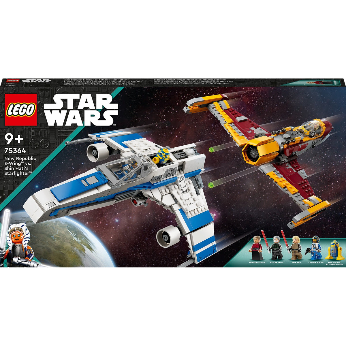 Lego star wars - nowa republika e-wing kontra myśliwiec Shin Hati's Starfighter (75364)