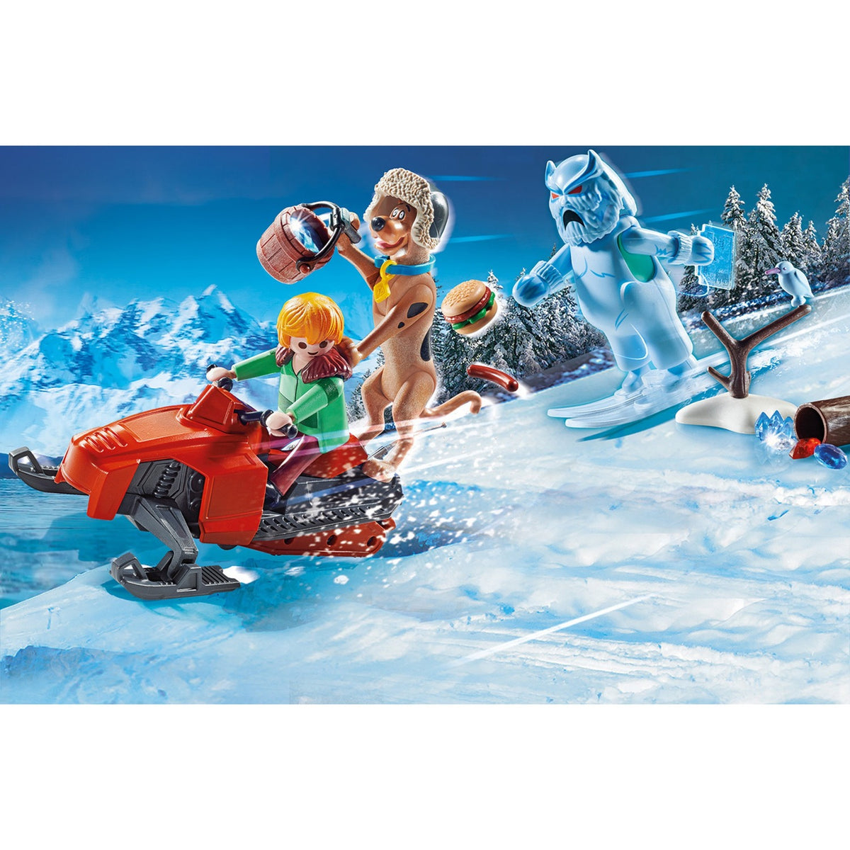 Playmobil Scooby Doo! - przygoda z zabawkami konstrukcyjnymi z duchami śniegu (70706)
