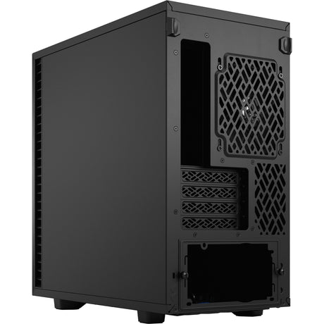 Konstrukcja fraktalna definiuje 7 mini czarną, solidną obudowę midi tower (czarna | 4x USB-A | 1x USB-C)