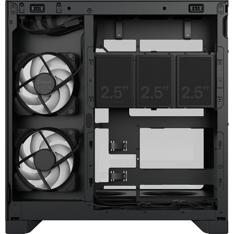 Obudowa Midi Tower Fractal Design Pop 2 Vision RGB (czarna | 1x USB-A | 1x USB-C | rgb | szkło hartowane)