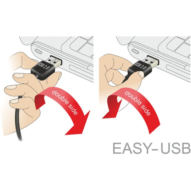 Delock Kabel USB2.0 a 90° > USB micro-B (czarny, 5 metrów)