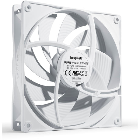 Bądź cicho! szybki wentylator obudowy Pure Wings 3 pwm (biały, 140 x 140 x 25 mm)