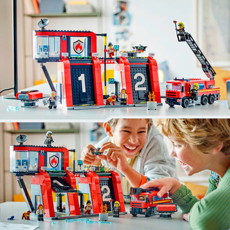Lego City Remiza strażacka i wóz strażacki - 60414