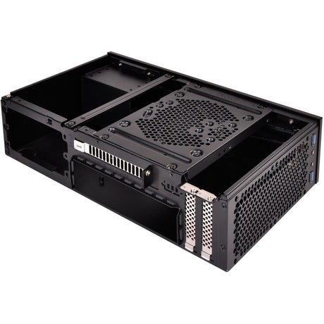 Obudowa HTC Silverstone sst-ml09b (czarna | 2x usb-a)