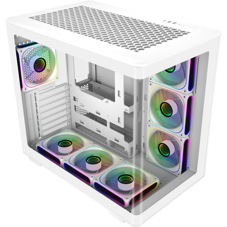 Obudowa Cooler Master Elite 600 Midi Tower (biała | 2x USB-A | 1x USB-C | szkło hartowane)