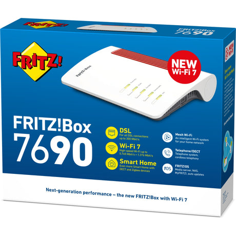 Fritz! box 7690 edycja międzynarodowy router mesh (biały)