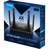 Cudy ax1500 gigabitowy router Wi-Fi 6 (czarny, aplikacja)