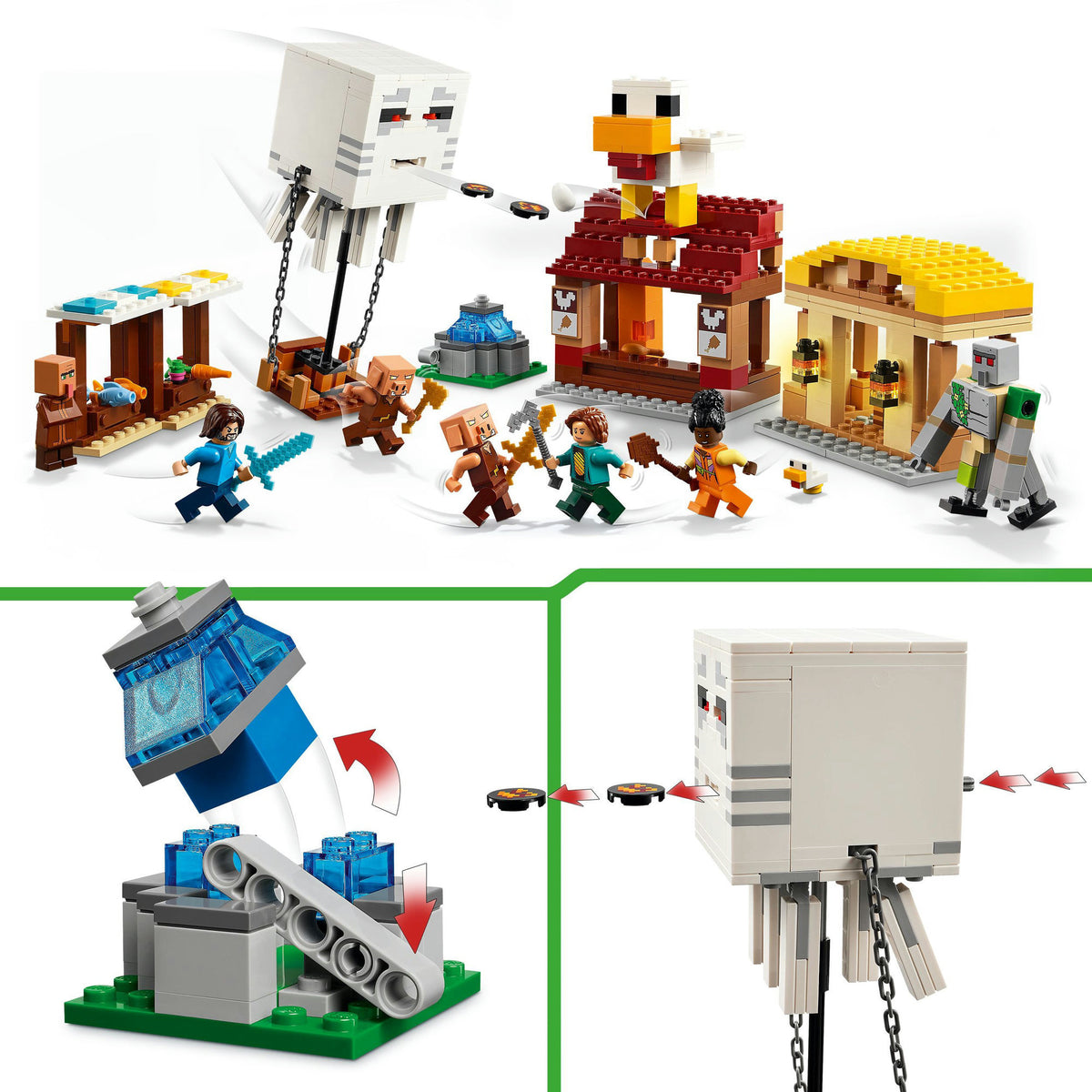 Lego Minecraft Atak balonem upiorów na wioskę - 21273