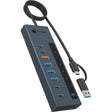 Stacja dokująca Icy Box ib-hub1743-cpd 9 w 1 (niebieska)
