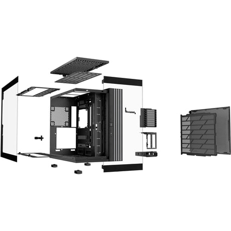 Bądź cicho! podstawa świetlna 900 dx obudowa typu big tower (czarna | 2x USB-A | 1x USB-C | RGB | okienko)