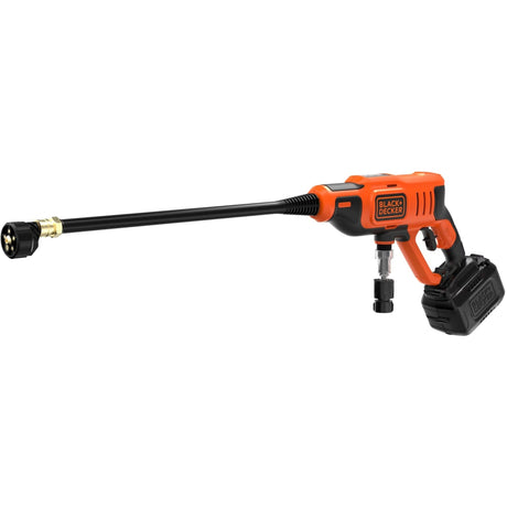 Myjka ciśnieniowa Black+decker bcpc18d1-qw 18 V (pomarańczowo-czarna, akumulator 18 V 2,0 Ah i ładowarka w zestawie)