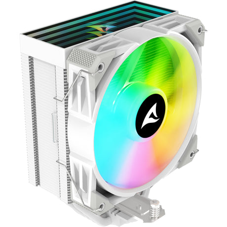 Chłodnica procesora Sharkoon a50 rgb (biała, 4-pinowe złącze wentylatora pwm)
