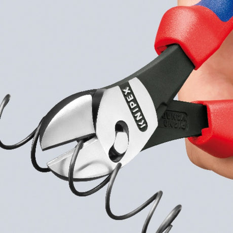 Szczypce boczne Knipex twinforce 7372180 szczypce tnące (czerwony niebieski)