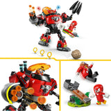 Lego® Sonic the Hedgehog™ Knuckles kontra Doktor Eggman Mech kruszący jajka — 77005